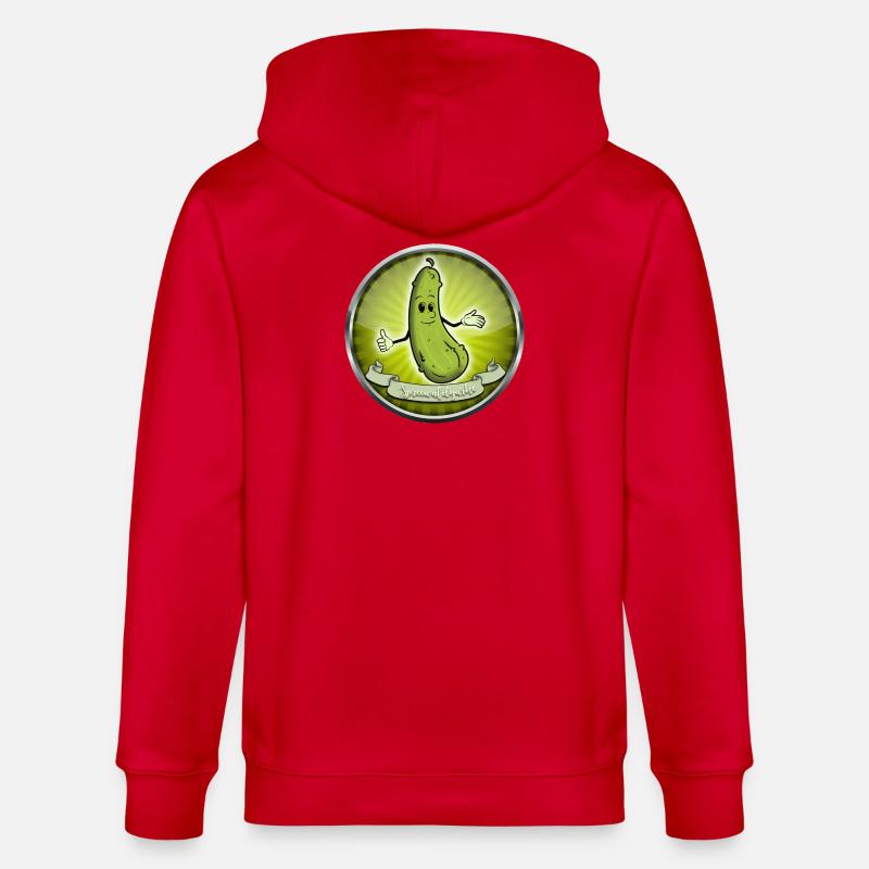 Concombre de Spreewald - Veste à capuche bio CULTIVATOR Stanley/Stella Unisexe - rouge