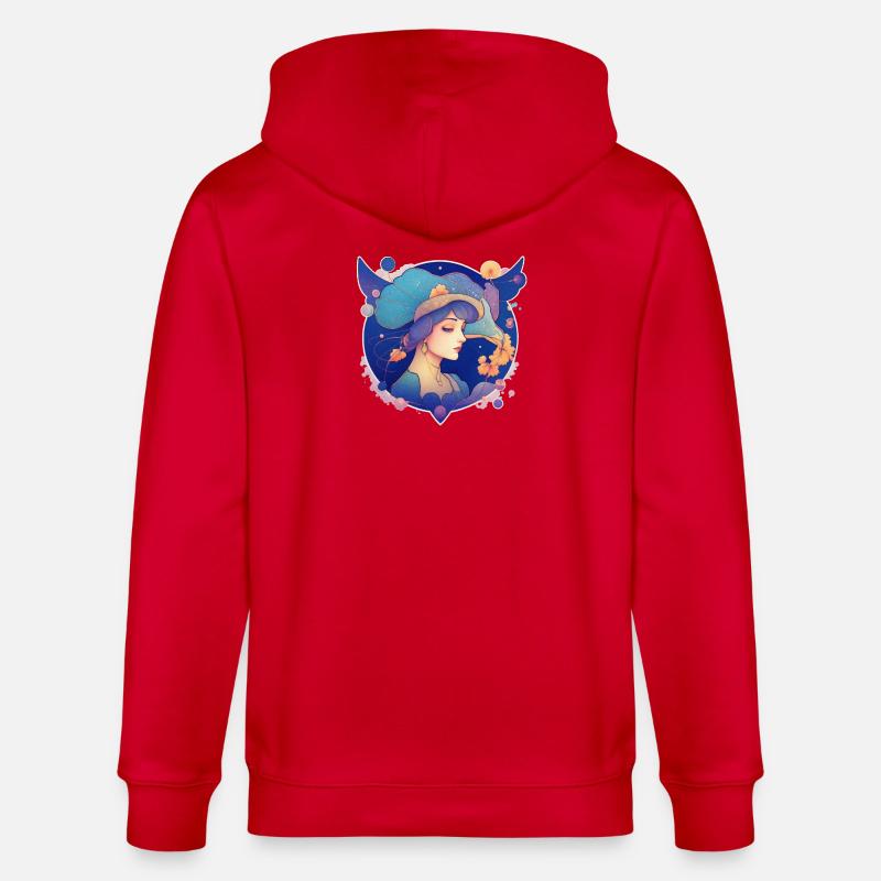 Lady - Stanley/Stella CULTIVATOR  Unisex Organic Hooded Jacket - red