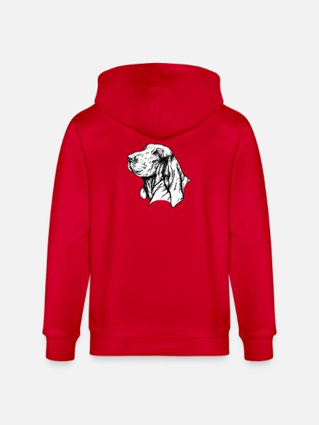 Bracco Italiano Portrait - Stanley/Stella CULTIVATOR Unisex Organic Hooded Jacket - red