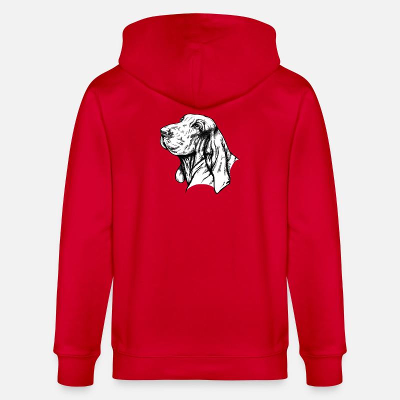 Bracco Italiano Portrait - Veste à capuche bio CULTIVATOR Stanley/Stella Unisexe - rouge