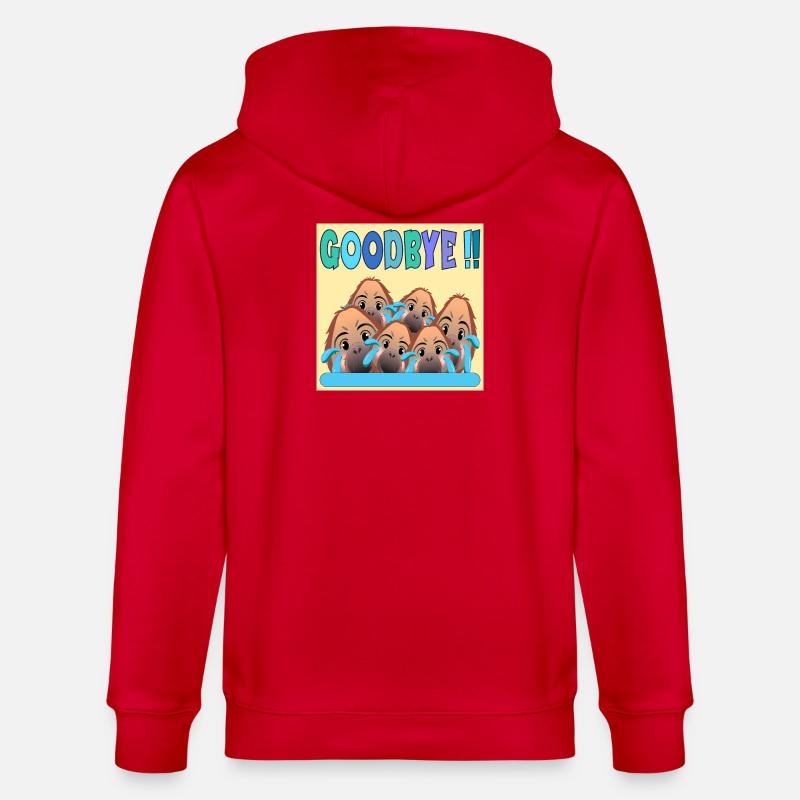 ADIEU ÉQUIPE GOODBYE MONKEY - Veste à capuche bio CULTIVATOR Stanley/Stella Unisexe - rouge