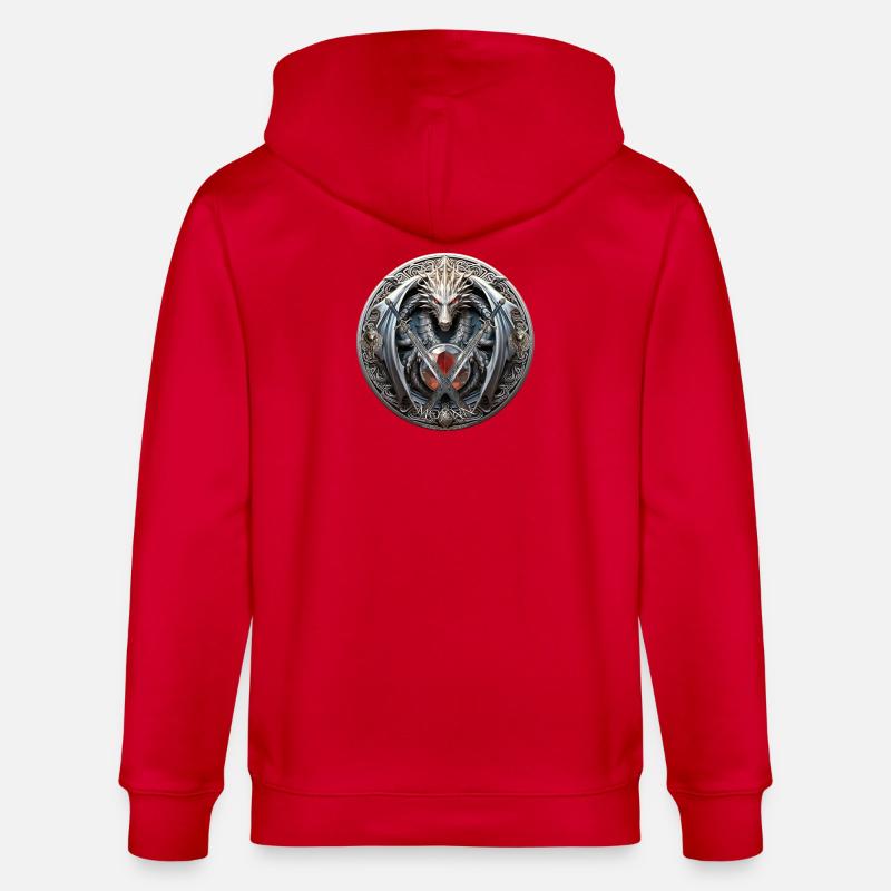 Logo Celtic Mojenn - Veste à capuche bio CULTIVATOR Stanley/Stella Unisexe - rouge