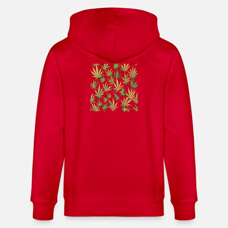 Cannabis 2 - Veste à capuche bio CULTIVATOR Stanley/Stella Unisexe - rouge