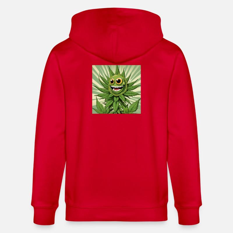 Cannabis 3 - Veste à capuche bio CULTIVATOR Stanley/Stella Unisexe - rouge
