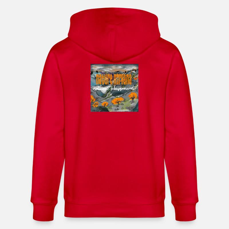 LE NIRVANA DE LA NATURE - Veste à capuche bio CULTIVATOR Stanley/Stella Unisexe - rouge