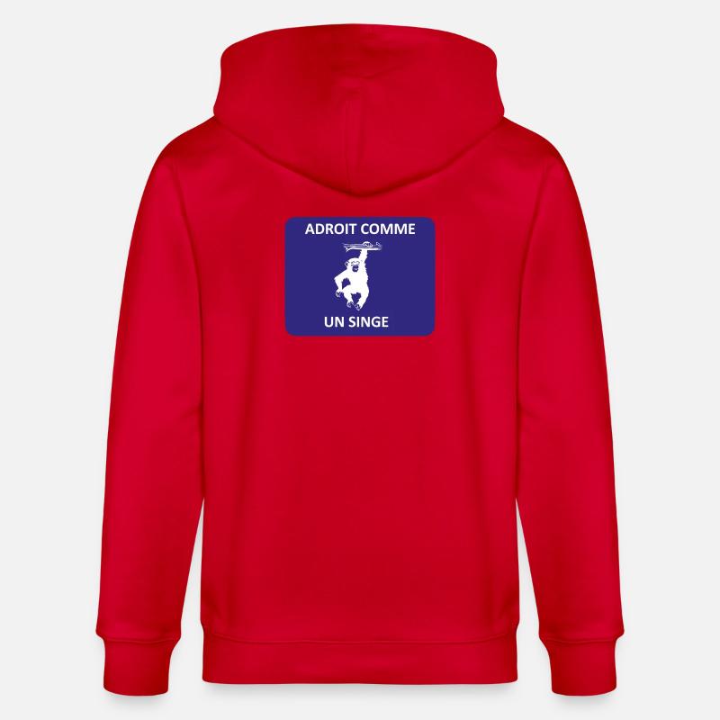 Geschickt wie ein Affe - Stanley/Stella Unisex Bio-Kapuzenjacke CULTIVATOR  - Rot