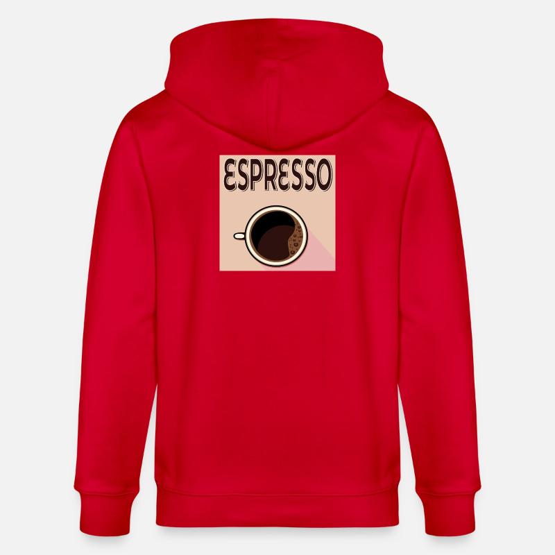 Espresso Café - Stanley/Stella Unisex Bio-Kapuzenjacke CULTIVATOR  - Rot
