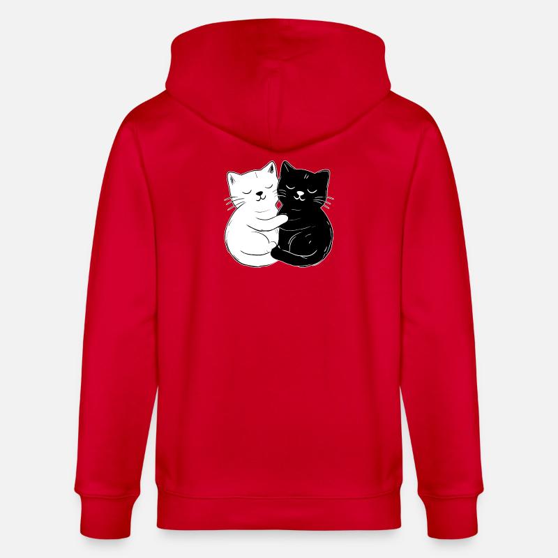 Chats mignons – simples et élégants - Veste à capuche bio CULTIVATOR Stanley/Stella Unisexe - rouge