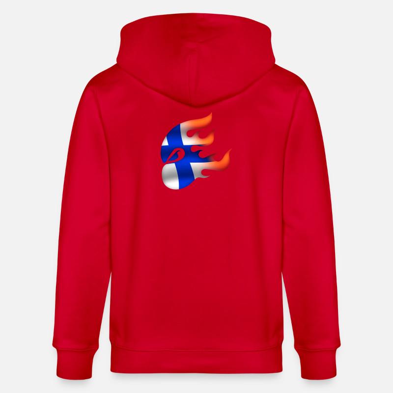 Drapeau de la Finlande - Finlande - Ninja - Veste à capuche bio CULTIVATOR Stanley/Stella Unisexe - rouge