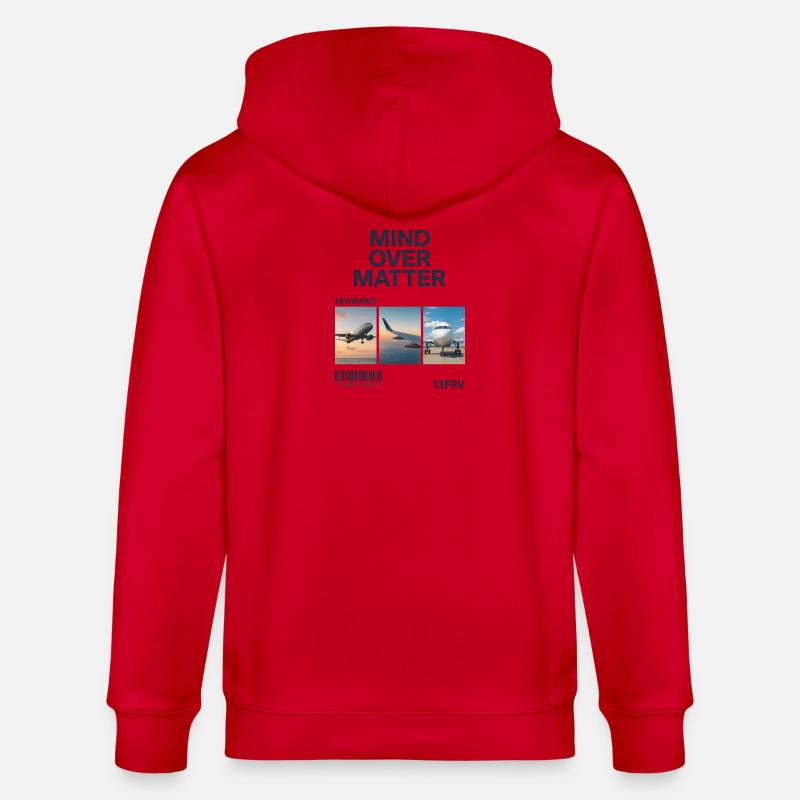 Mind Over Matter: Edinburgh Triptychon - Stanley/Stella Unisex Bio-Kapuzenjacke CULTIVATOR  - Rot