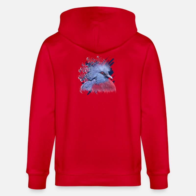 Krontaube - Stanley/Stella Unisex Bio-Kapuzenjacke CULTIVATOR  - Rot