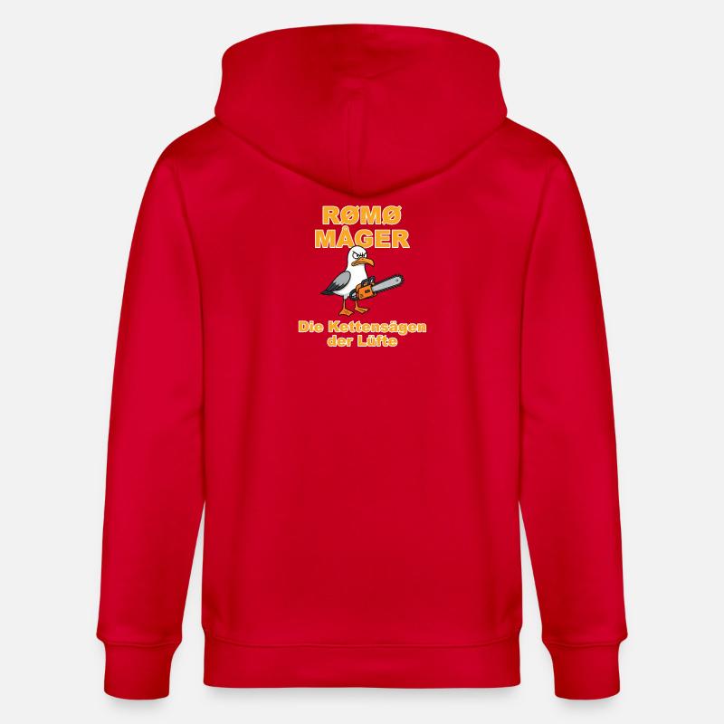 Rømø Måger, la variante danoise - Veste à capuche bio CULTIVATOR Stanley/Stella Unisexe - rouge