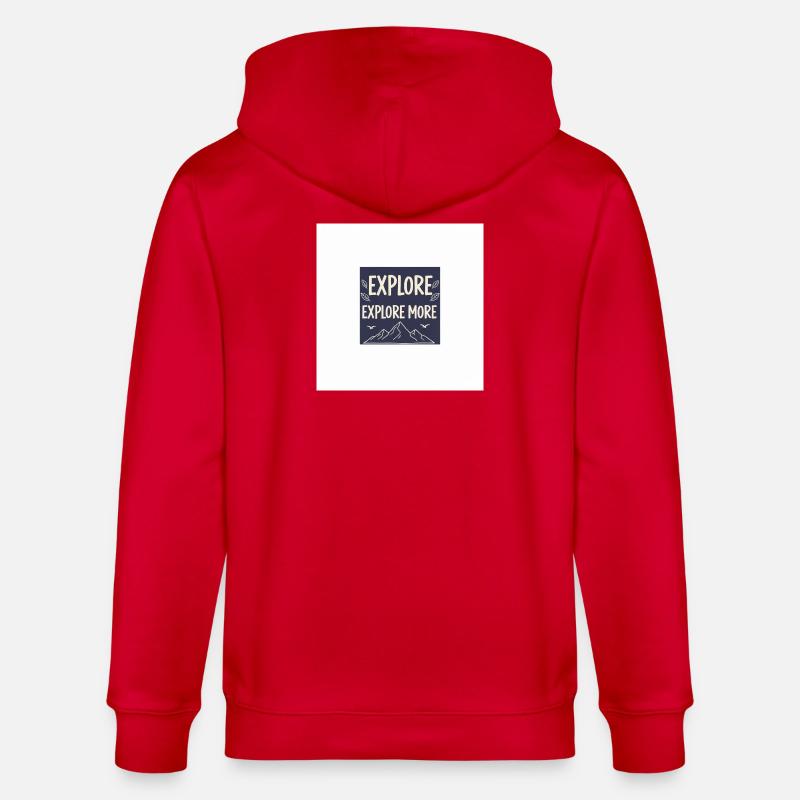 Explore More Bergabenteuer - Stanley/Stella Unisex Bio-Kapuzenjacke CULTIVATOR  - Rot