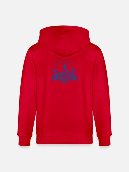 Hawaii Surfer Surfer on Pacific Wave - Stanley/Stella CULTIVATOR  Unisex Organic Hooded Jacket - red