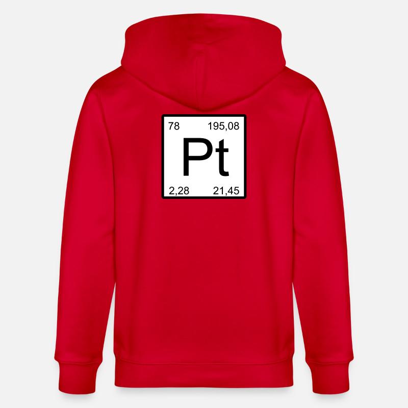 Platinum Pt Element Typog - Veste à capuche bio CULTIVATOR Stanley/Stella Unisexe - rouge