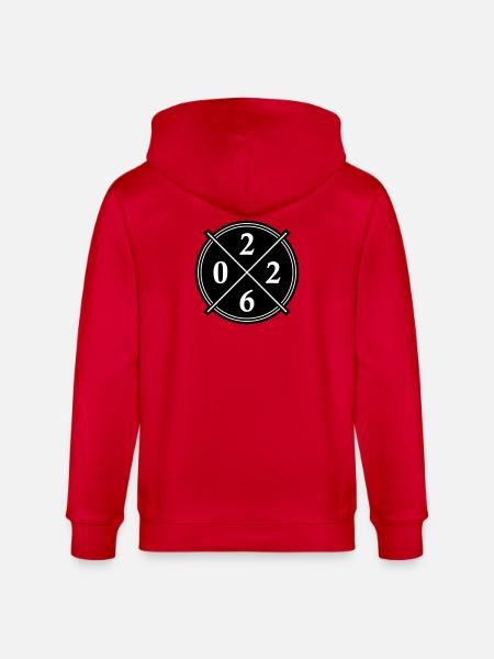 2026 Year Symbol - Stanley/Stella CULTIVATOR  Unisex Organic Hooded Jacket - red