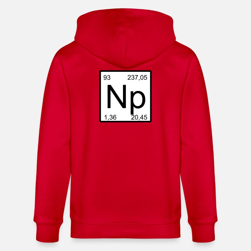 Neptunium Elementar Minimalkunst - Stanley/Stella Unisex Bio-Kapuzenjacke CULTIVATOR  - Rot