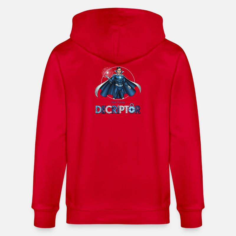 Hero Coder Decryptor - Stanley/Stella CULTIVATOR  Unisex Organic Hooded Jacket - red