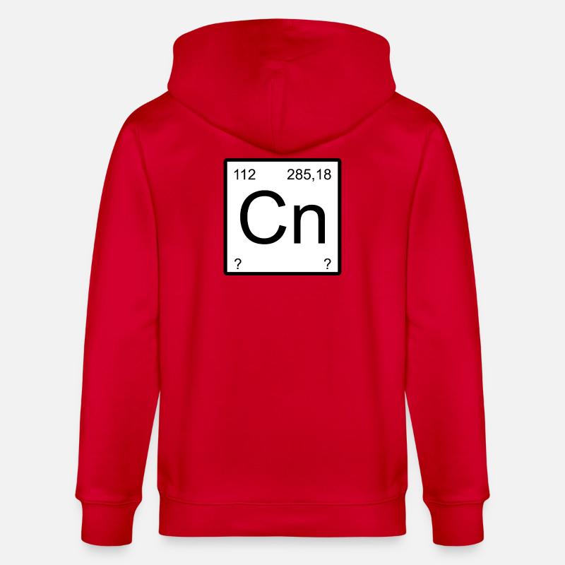 Copernicium Element Block Tee - Stanley/Stella Unisex Bio-Kapuzenjacke CULTIVATOR  - Rot