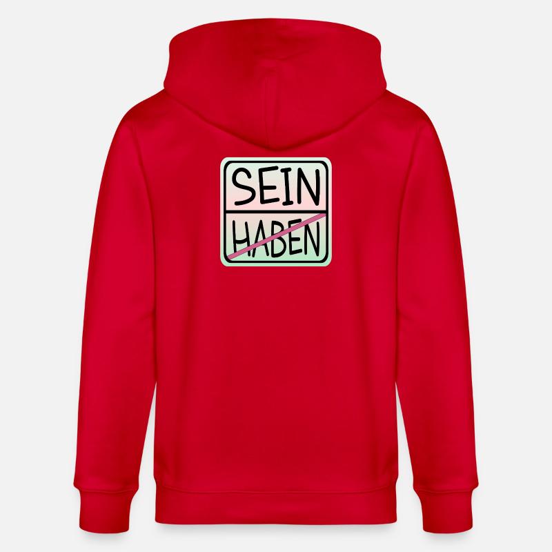 LA PLEINE CONSCIENCE EST - Veste à capuche bio CULTIVATOR Stanley/Stella Unisexe - rouge