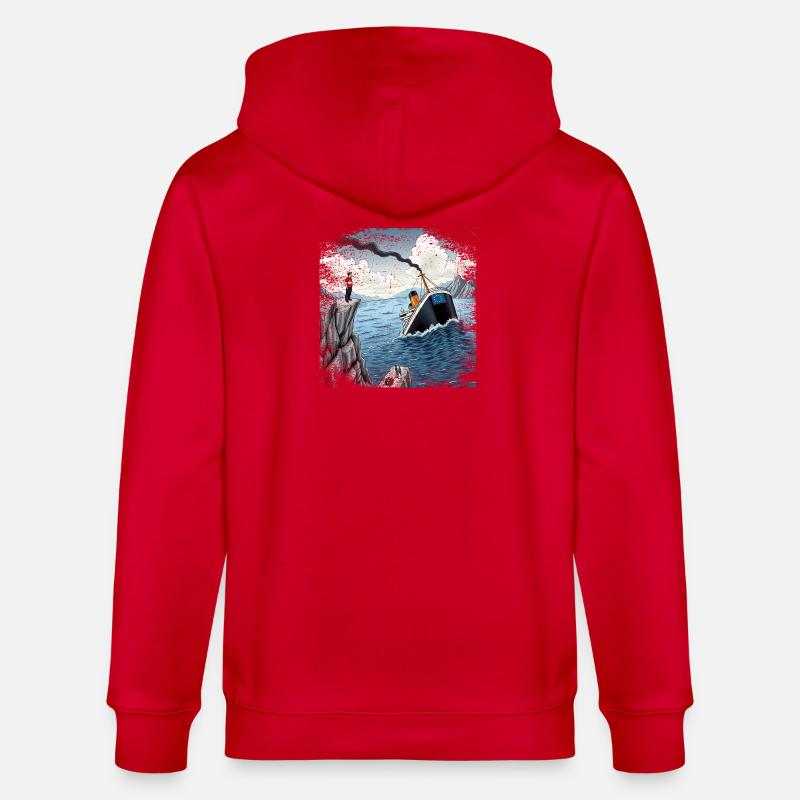 Satire Schweizer Neutralitat - Stanley/Stella Unisex Bio-Kapuzenjacke CULTIVATOR - Rot