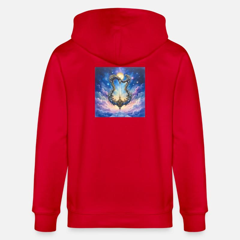 Porte d’Or : Arche Céleste - Veste à capuche bio CULTIVATOR Stanley/Stella Unisexe - rouge