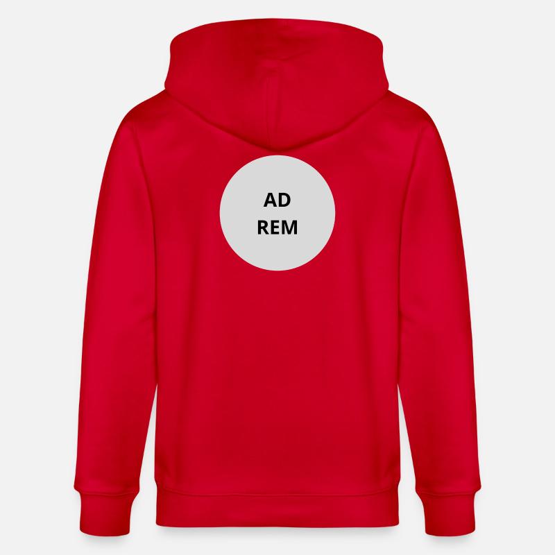 Text des Graukreis-Emblems - Stanley/Stella Unisex Bio-Kapuzenjacke CULTIVATOR  - Rot