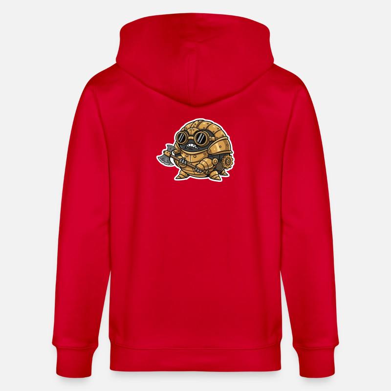 Sowbug Krieger Steampunk Axt Kupferrüstung - Stanley/Stella Unisex Bio-Kapuzenjacke CULTIVATOR  - Rot