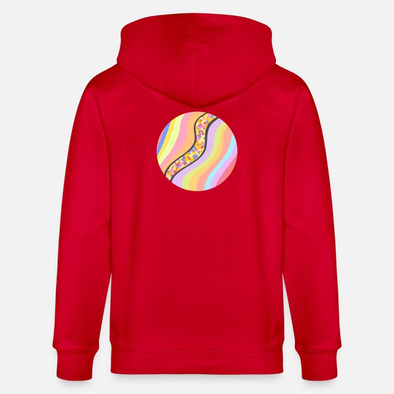 Rivière joyeuse - Veste à capuche bio CULTIVATOR Stanley/Stella Unisexe - rouge