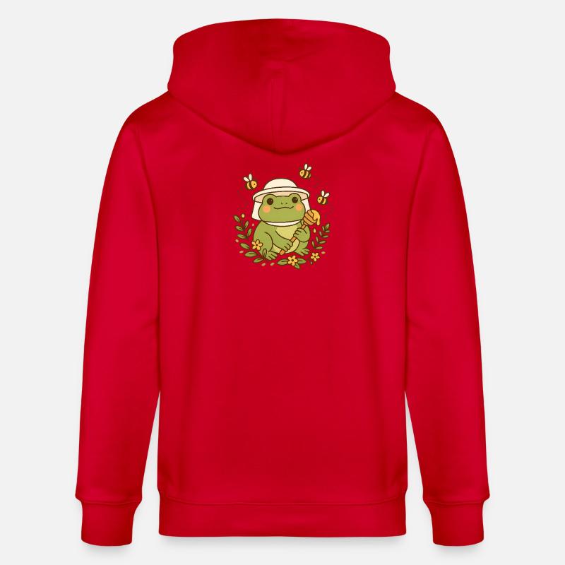 Beekeeper Frog - Stanley/Stella Unisex Bio-Kapuzenjacke CULTIVATOR  - Rot