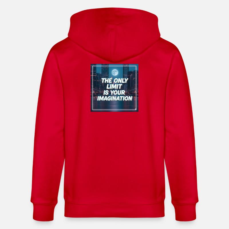 Seule votre imagination pose des limites - Veste à capuche bio CULTIVATOR Stanley/Stella Unisexe - rouge