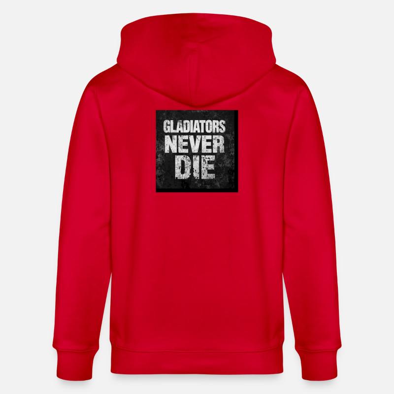 Gladiators Never Die Grunge - Veste à capuche bio CULTIVATOR Stanley/Stella Unisexe - rouge