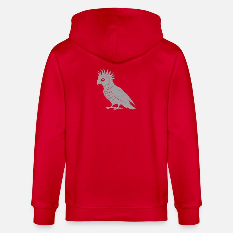 cacatoès - Veste à capuche bio CULTIVATOR Stanley/Stella Unisexe - rouge