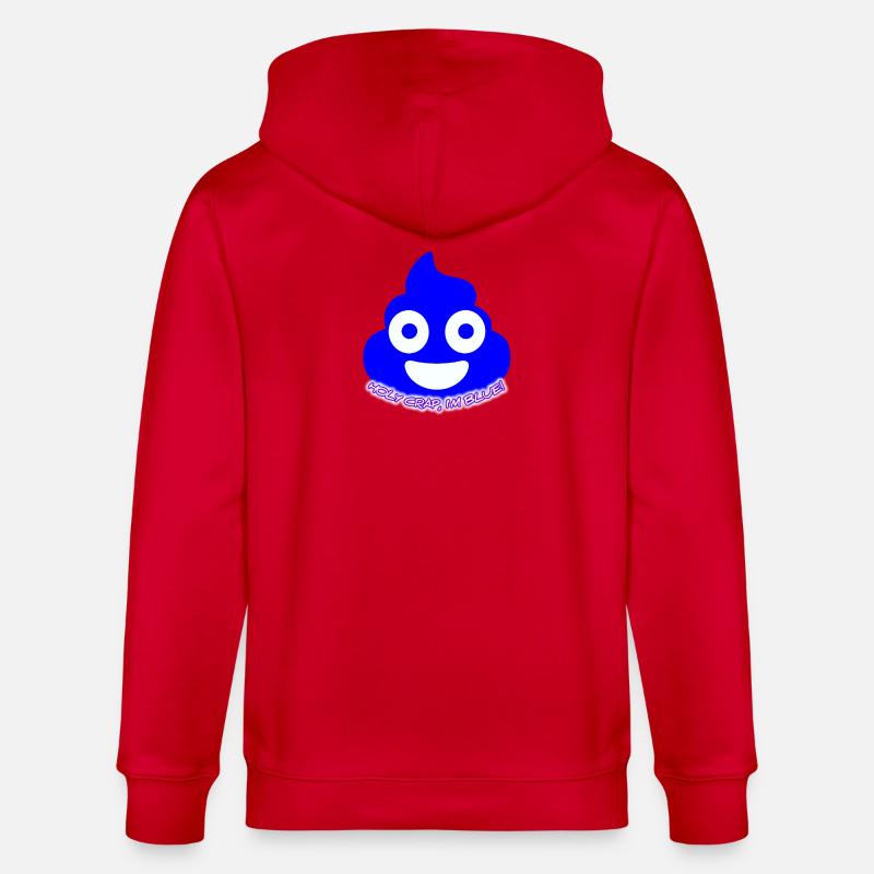 Éclat bleu des crottes - Veste à capuche bio CULTIVATOR Stanley/Stella Unisexe - rouge