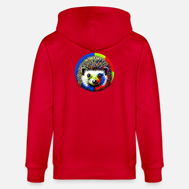 Igel - Stanley/Stella Unisex Bio-Kapuzenjacke CULTIVATOR  - Rot