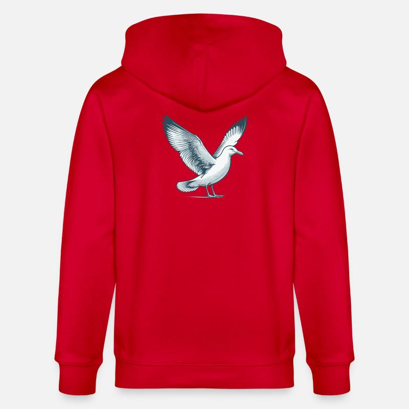 Mouette - Veste à capuche bio CULTIVATOR Stanley/Stella Unisexe - rouge