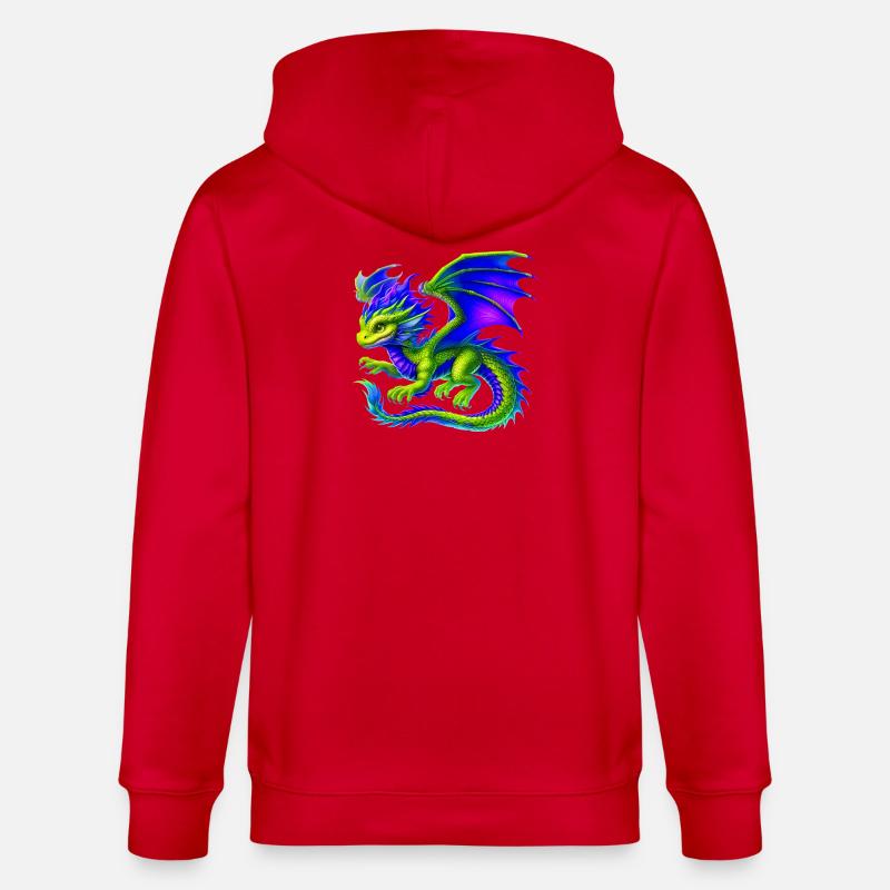 Dragon - Veste à capuche bio CULTIVATOR Stanley/Stella Unisexe - rouge