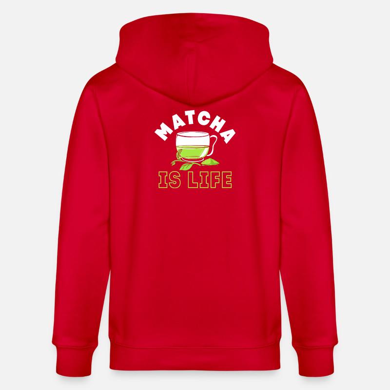 Matcha Tee - Stanley/Stella Unisex Bio-Kapuzenjacke CULTIVATOR  - Rot
