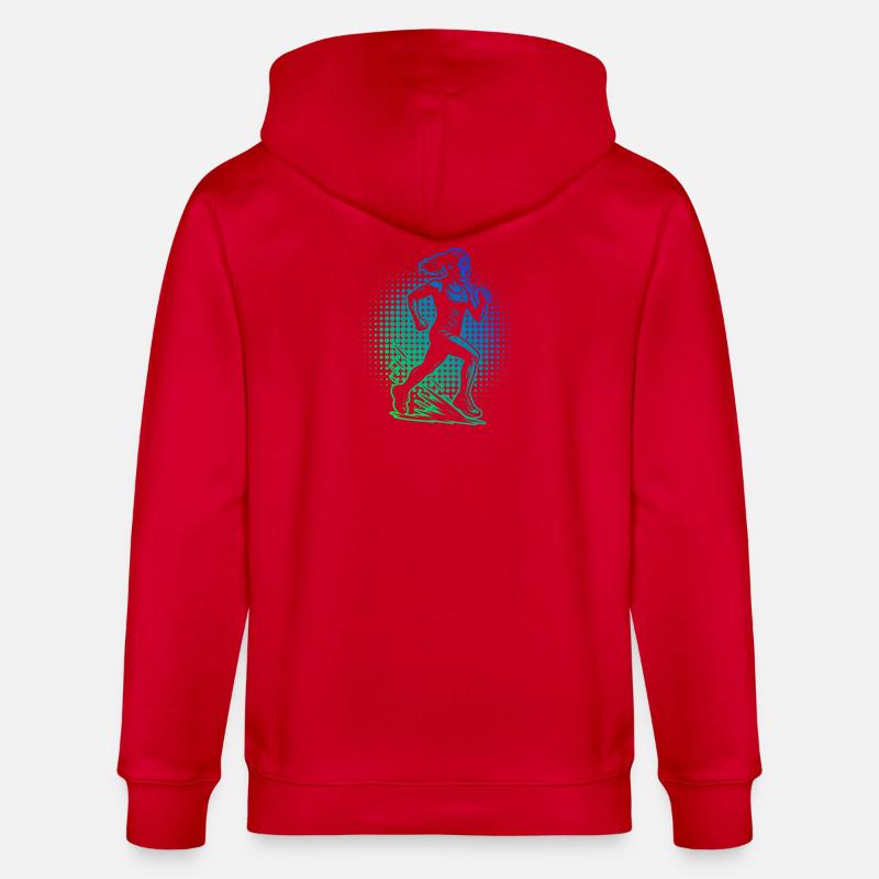 Conception compacte pour la course automobile - Veste à capuche bio CULTIVATOR Stanley/Stella Unisexe - rouge