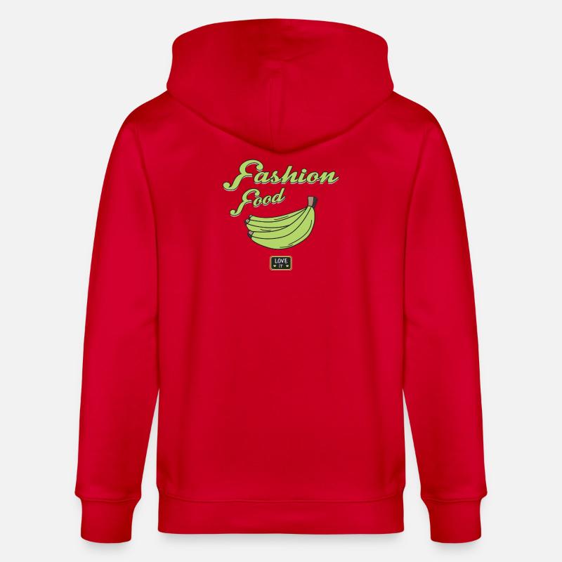 Mode Essen Bananen - Stanley/Stella Unisex Bio-Kapuzenjacke CULTIVATOR - Rot