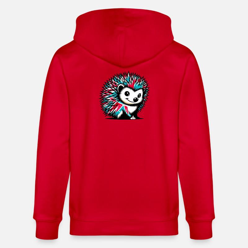 Hérisson - Veste à capuche bio CULTIVATOR Stanley/Stella Unisexe - rouge
