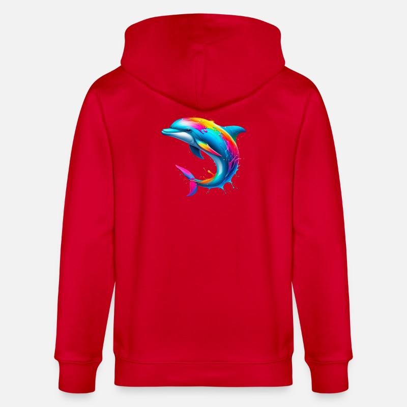 Dauphin - Veste à capuche bio CULTIVATOR Stanley/Stella Unisexe - rouge