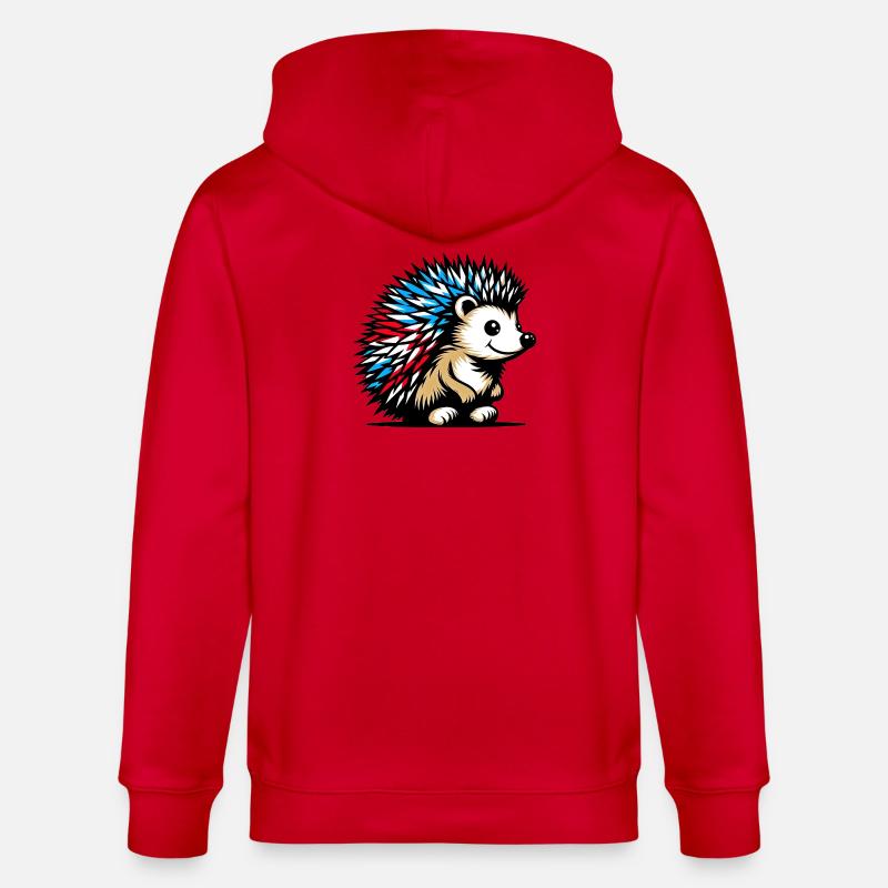 Hérisson - Veste à capuche bio CULTIVATOR Stanley/Stella Unisexe - rouge
