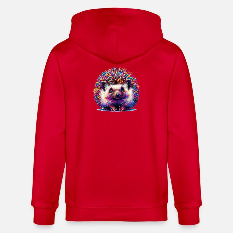 Hérisson - Veste à capuche bio CULTIVATOR Stanley/Stella Unisexe - rouge