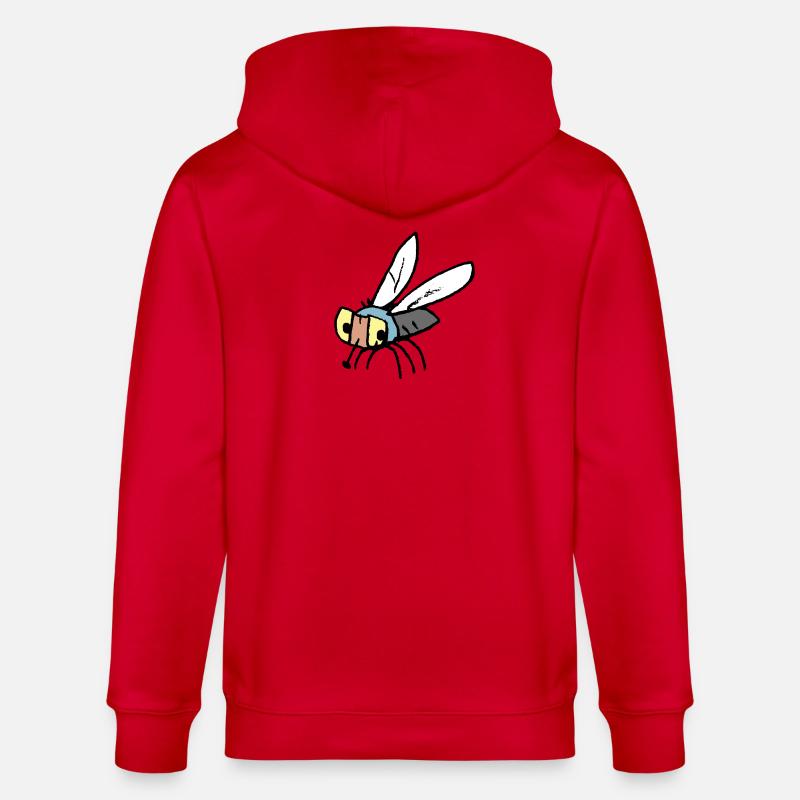 Fliege - Stanley/Stella Unisex Bio-Kapuzenjacke CULTIVATOR  - Rot