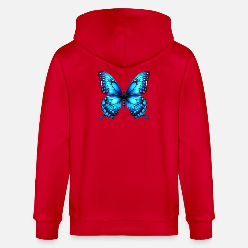 Papillon - Veste à capuche bio CULTIVATOR Stanley/Stella Unisexe - rouge