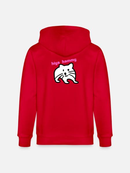hiya hammy - Stanley/Stella CULTIVATOR  Unisex Organic Hooded Jacket - red