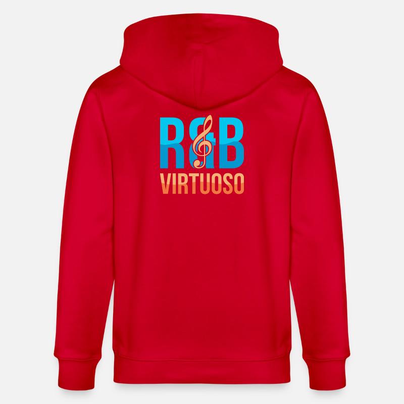 RnB Musikvirtuose E1 Deep Blue - Stanley/Stella Unisex Bio-Kapuzenjacke CULTIVATOR  - Rot
