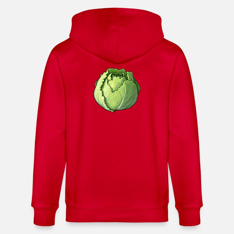 salade - Veste à capuche bio CULTIVATOR Stanley/Stella Unisexe - rouge