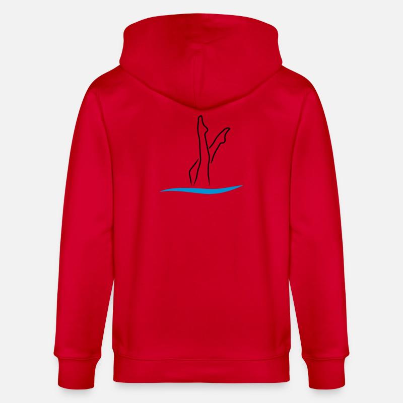 Nage synchrone - Veste à capuche bio CULTIVATOR Stanley/Stella Unisexe - rouge